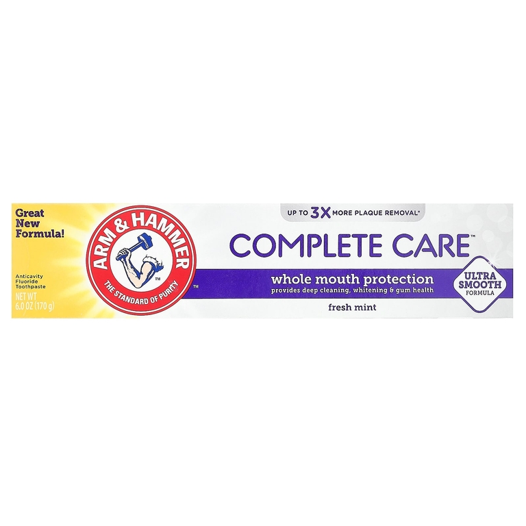 Arm & Hammer, зубная паста с фторидом комплексный уход против кариеса, свежая мята, 170 г (6 унций)