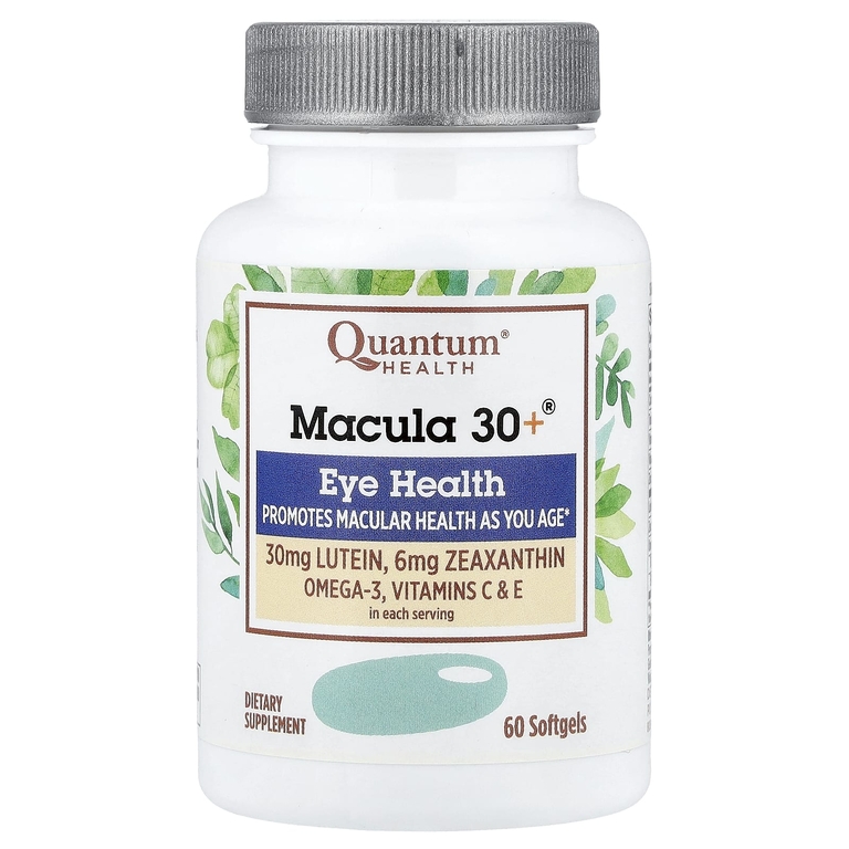 Quantum Health, добавка для здоровья макулы после 30 лет, 60 капсул