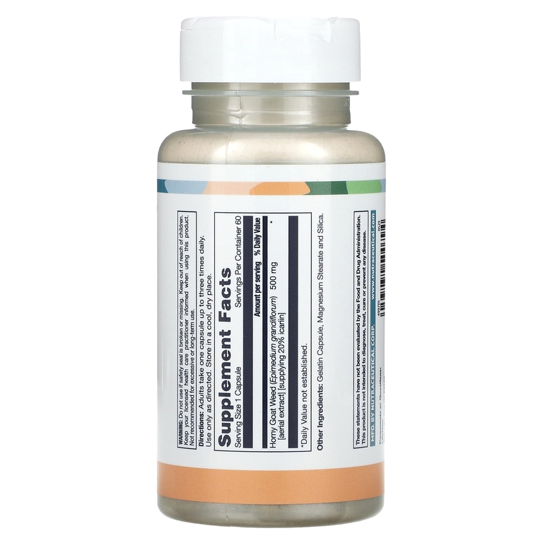 LifeTime Vitamins, Экстракт горянки, 500 мг, 60 капсул