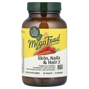 MegaFood, Для кожи, ногтей и волос, 2™ 60 таблеток
