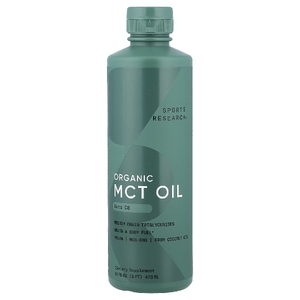 Sports Research, органическое масло MCT (C8), с нейтральным вкусом, 473 мл (16 жидк. унций)