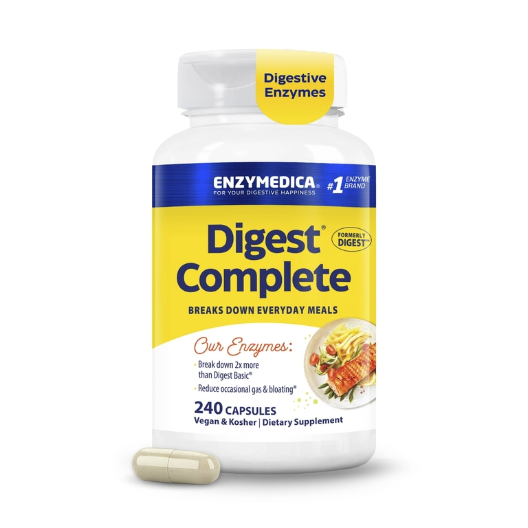 Enzymedica, полная формула пищеварительных ферментов, 240 капсул