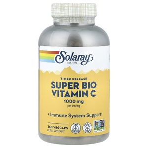 Solaray, Super Bio, витамин C, с медленным высвобождением, 360 растительных капсул
