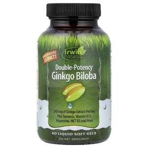 Irwin Naturals, гинкго билоба, 60 желатиновых капсул