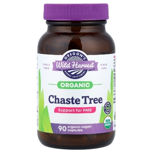Oregon's Wild Harvest, Organic Chaste Tree, 90 веганских капсул (440 мг на капсулу)