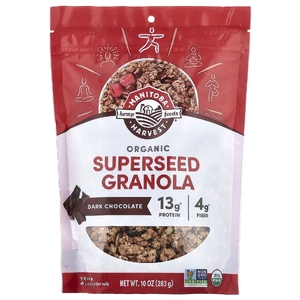 Manitoba Harvest, Hemp Yet!, органическая гранола, темный шоколад, 283 г (10 унций)