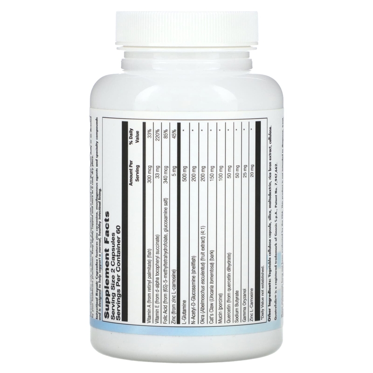 Nutra BioGenesis, капсулы для восстановления кишечника, 120 капсул (Товар снят с продажи) 