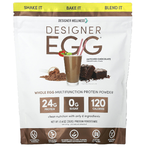 Designer Wellness, Designer Egg®, многофункциональный протеиновый порошок из цельного яйца, голландский шоколад, 352 г (12,4 унции)
