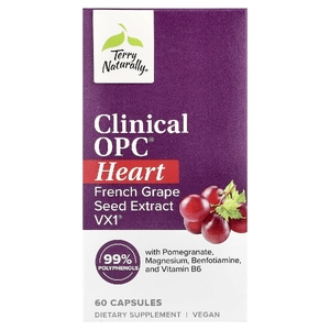 Terry Naturally, клинически подтверждённый OPC® Heart, 60 капсул