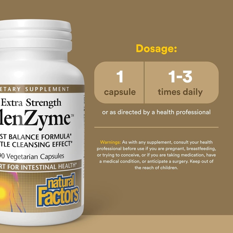 Natural Factors, ClenZyme, 90 вегетарианских капсул