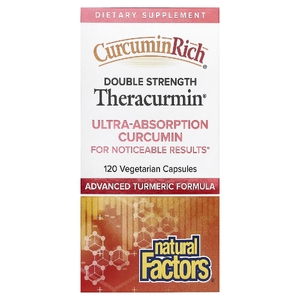 Natural Factors, CurcuminRich®, Theracurmin®, 120 веге-капсул (60 мг в 1 капсуле)