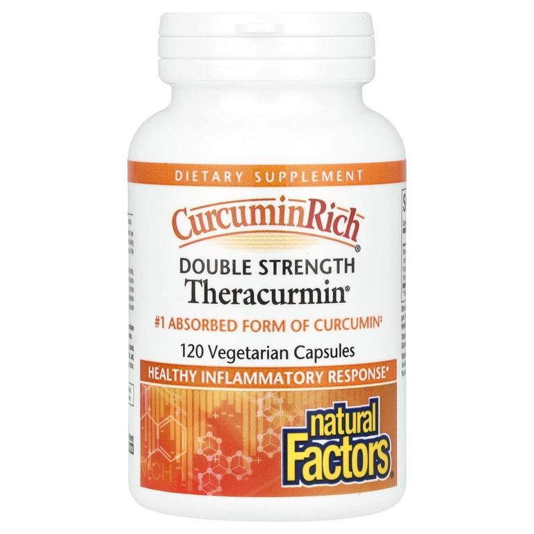 Natural Factors, CurcuminRich®, Theracurmin®, 60 мг, 120 вегетарианских капсул