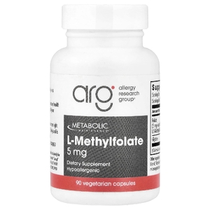 Metabolic Maintenance, L-метилфолат, 5 мг, 90 вегетарианских капсул