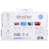 Stasher, многоразовый силиконовый пакет для хранения пищевых продуктов, размер для снеков, прозрачный, 293,5 мл (9,9 жидк. унции)