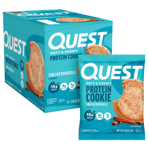 Quest Nutrition, протеиновое печенье, со вкусом печенья сникердудл, 12 шт по 58 г (2,04 унции)