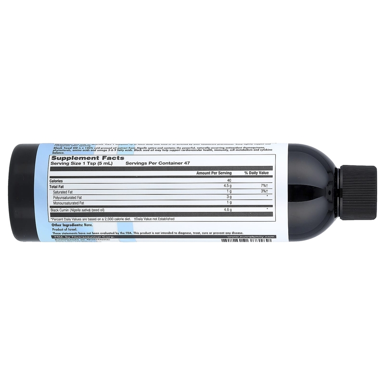 Nutra BioGenesis, Масло черного тмина, 236 мл (8 жидк. унц.)