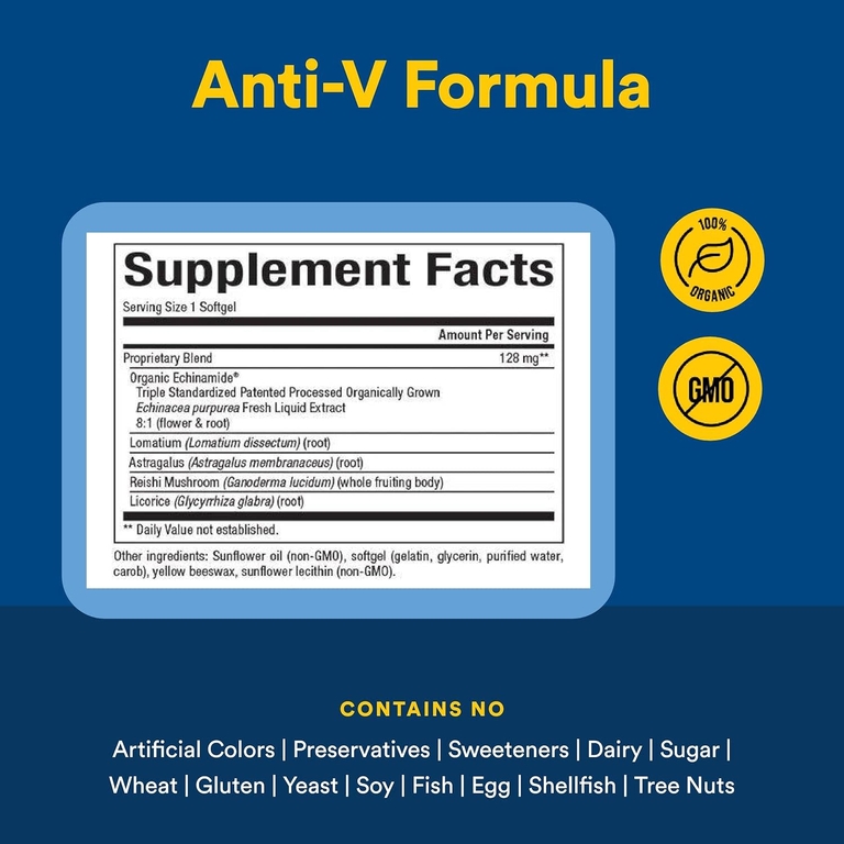 Natural Factors, Формула для поддержки иммунитета с эхинацеей, 120 капсул