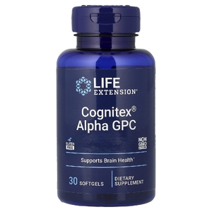 Life Extension, Cognitex, альфа-ГФХ, 30 капсул