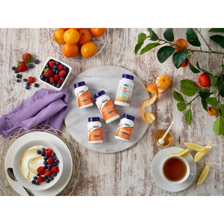 NOW Foods, 10 штаммов пробиотиков для детей, 60 жевательных таблеток