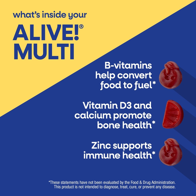 Nature's Way, жевательные мультивитамины для мужчин от Alive!®, фруктовые, 60 жевательных таблеток