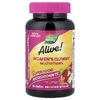 Nature's Way, Alive!®, жевательные мультивитамины для женщин, смесь ягод, 60 жевательных мармеладок