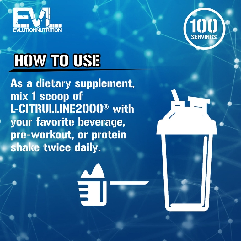 EVLution Nutrition, L-Citrulline 2000, L-цитруллин, без добавок, 200 г (7,5 унции)