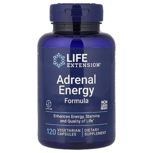 Life Extension, адреналиновая энергетическая формула, 120 вегетарианских капсул