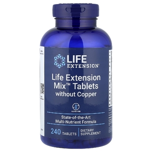Life Extension, Mix™, таблетки без меди, 240 таблеток