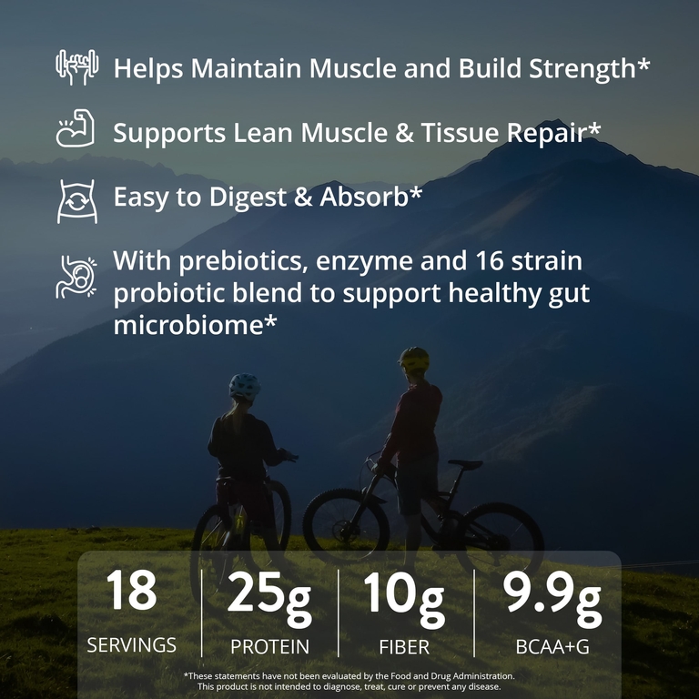 MRM Nutrition, концентрат сывороточного протеина, изолята и мицеллярного казеина, 1 миллиард пробиотиков, ваниль, 3,3 фунта (1512 г)