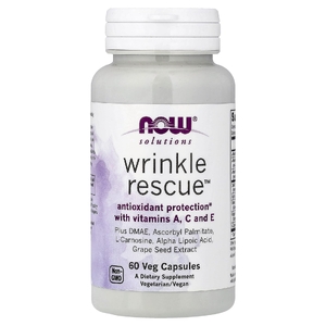 NOW Foods, комплекс от морщин Wrinkle Rescue™, 60 растительных капсул