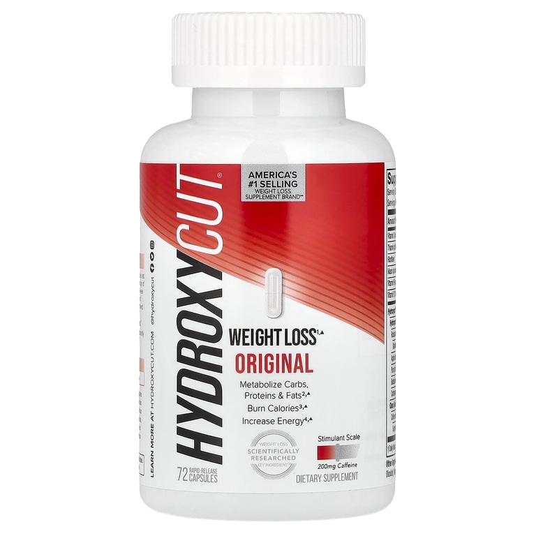 Hydroxycut, Weight Loss Original, добавка для снижения веса, 72 капсулы с быстрым высвобождением