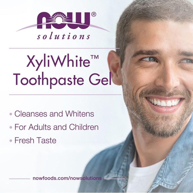 NOW Foods, Solutions, зубная паста-гель XyliWhite™, освежающая мята, 181 г (6,4 унции)