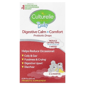 Culturelle, пробиотики для детей, пробиотик для здорового пищеварения и успокоения, для детей от 0 до 12 месяцев, 8,5 мл (0,29 жидк. унции)