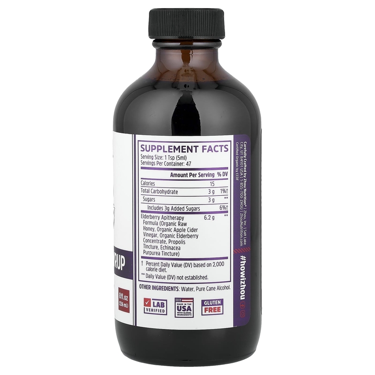 Zhou Nutrition, сироп из бузины, 236 мл (8 жидк. унций)
