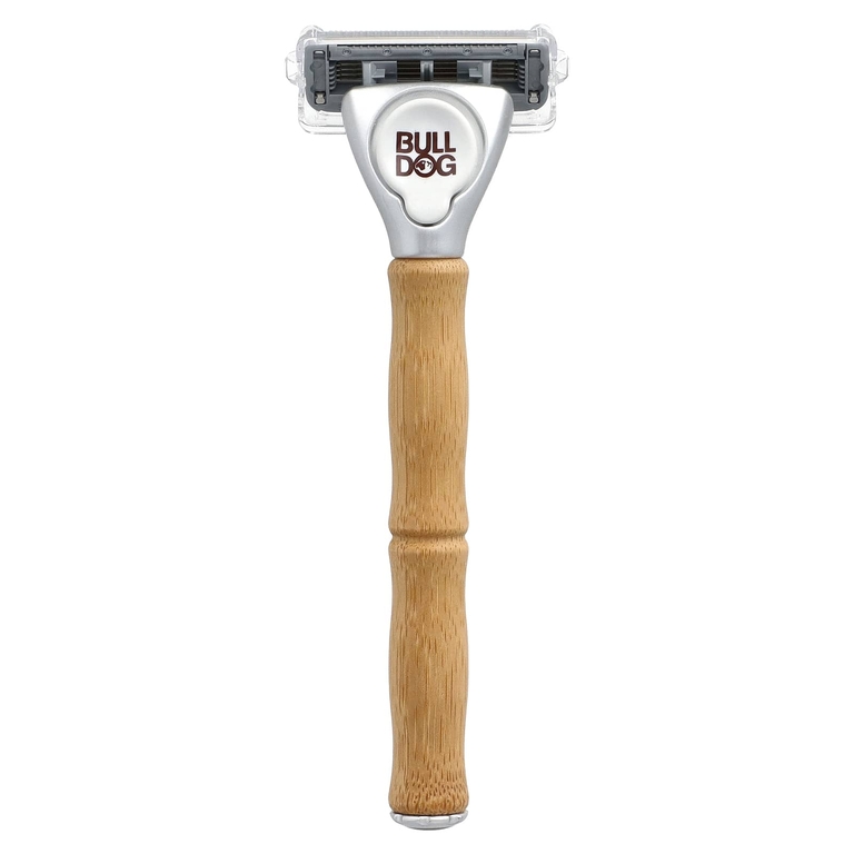 Bulldog Skincare For Men, Original Bamboo Razor, 1 шт., 2 вкладыша