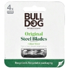 Bulldog Skincare For Men, Original Steel Blades, запасной блок, 4 шт.