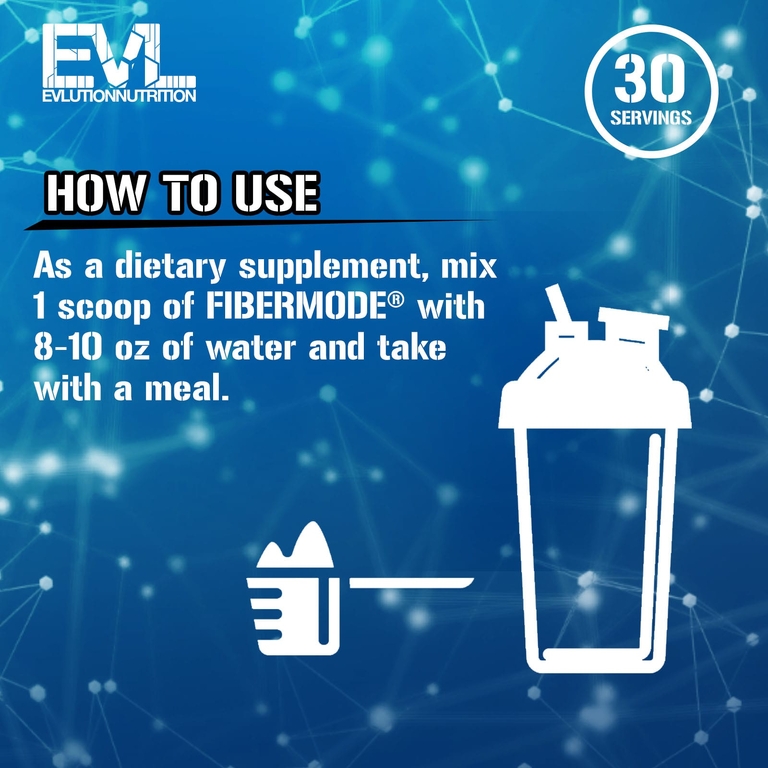 EVLution Nutrition, FiberMode, клетчатка и пробиотик, без добавок, 198 г (6,98 унции)