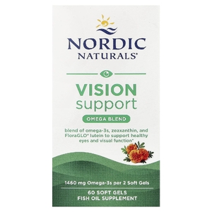 Nordic Naturals, добавка для поддержки зрения, омега-смесь, 60 капсул