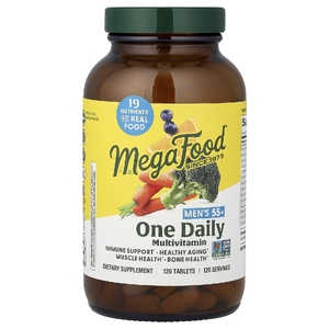 MegaFood, мультивитамины для мужчин старше 55 лет, 1 таблетка в день, 120 таблеток