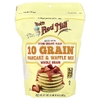 Bob's Red Mill, Смесь для блинов и вафель из 10 злаков, цельнозерновые, 680 г (24 унции)