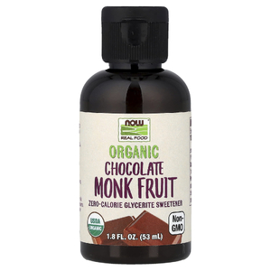 NOW Foods, Real Food, органический архат, низкокалорийный глицеритовый подсластитель, шоколад, 53 мл (1,8 жидк. унции)