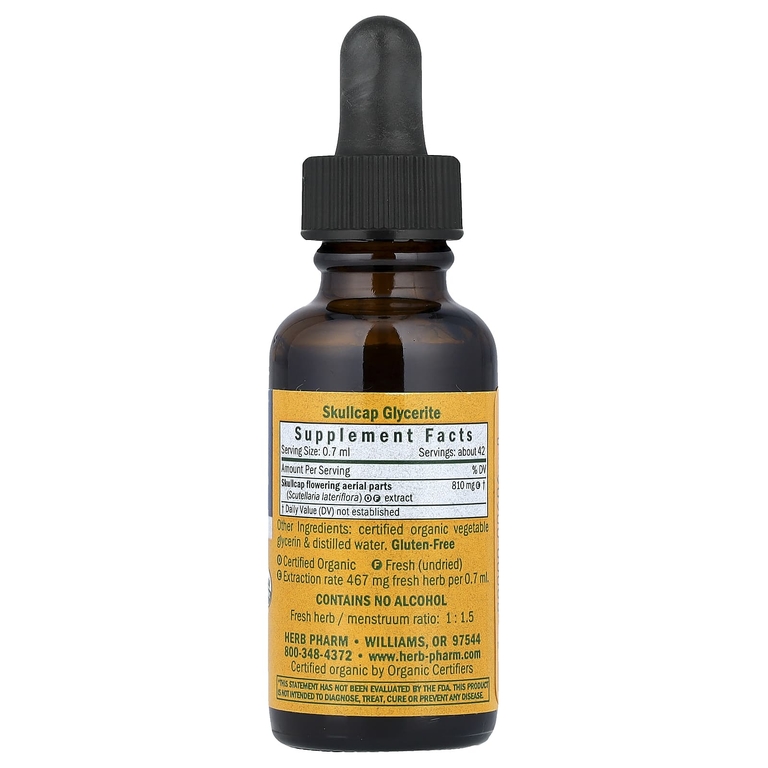 Herb Pharm, шлемник, без спирта, 30 мл (1 жидк. унция)