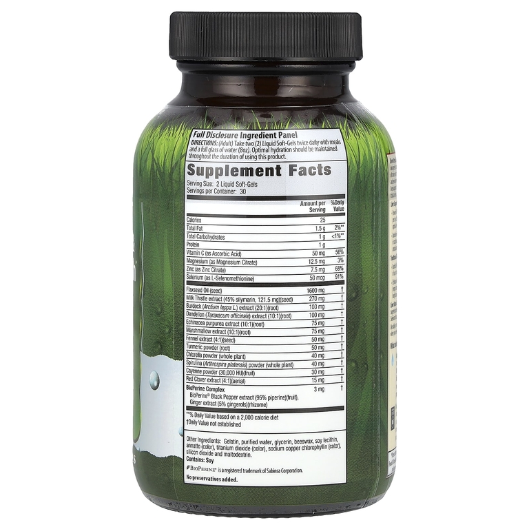 Irwin Naturals, Liver Detox & Blood Refresh, добавка для очистки печени и крови, 60 капсул с жидкостью