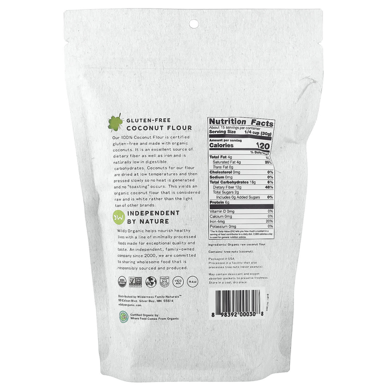 Wildly Organic, Кокосовая мука без глютена, 454 г (16 унций)