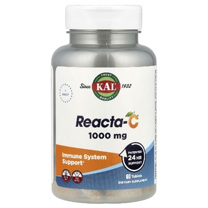 KAL, Reacta-C®, 1000 мг, 60 таблеток (Товар снят с продажи) 