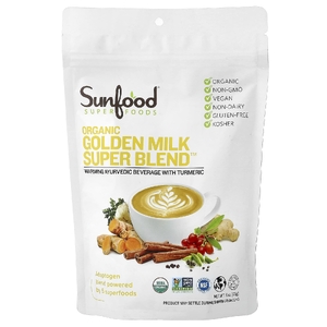 Sunfood, Organic Golden Milk Super Blend™, 170 г (6 унций)
