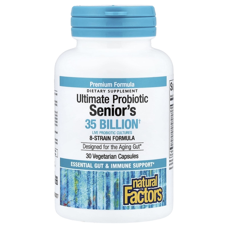 Natural Factors, Ultimate Probiotic Senior's, 30 вегетарианских капсул