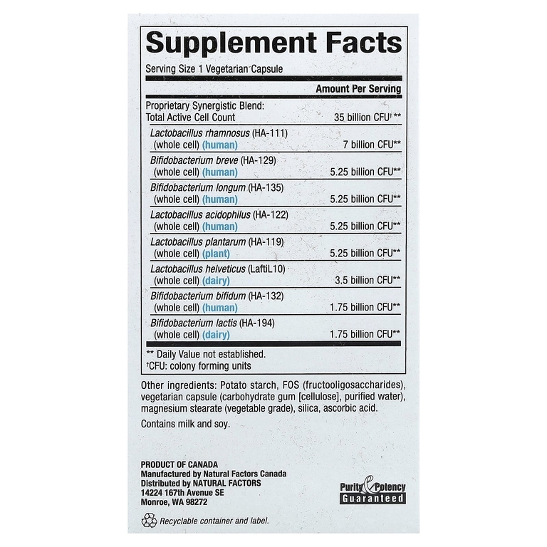 Natural Factors, Ultimate Probiotic Senior's, 30 вегетарианских капсул (Товар снят с продажи) 