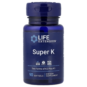 Life Extension, Super K, витамин K, 90 капсул