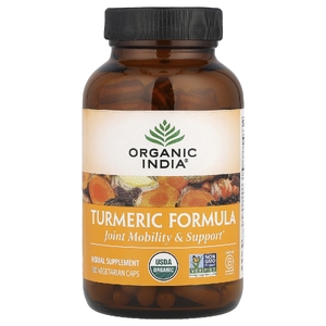 Organic India, Turmeric Formula, куркума, поддержка подвижности и здоровья суставов, 180 растительных капсул